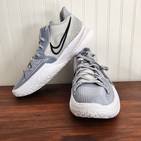 Nike Size 14.5M/16W‎ Kyrie Low 4 TB Promo Wolf Grey/Black New - Picture 1 of 13